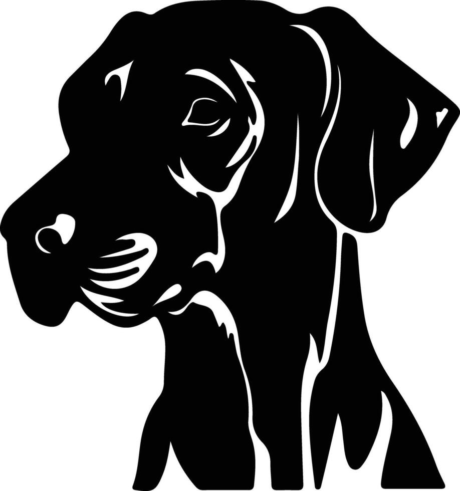 Sloughi  silhouette portrait vector