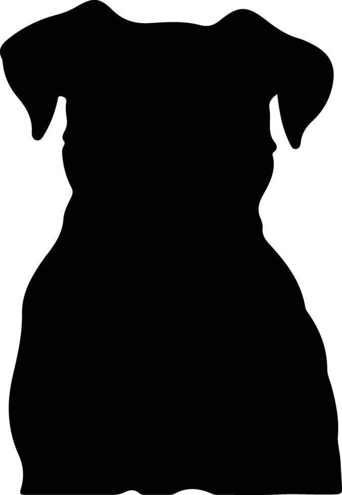 Presa Canario   black silhouette vector