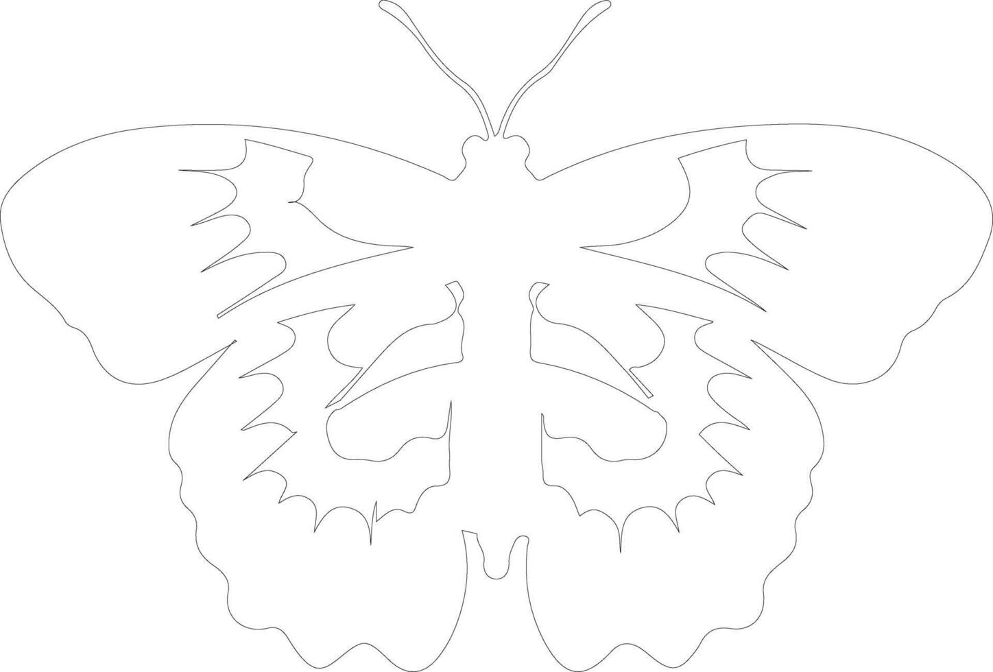 silkworm   outline silhouette vector