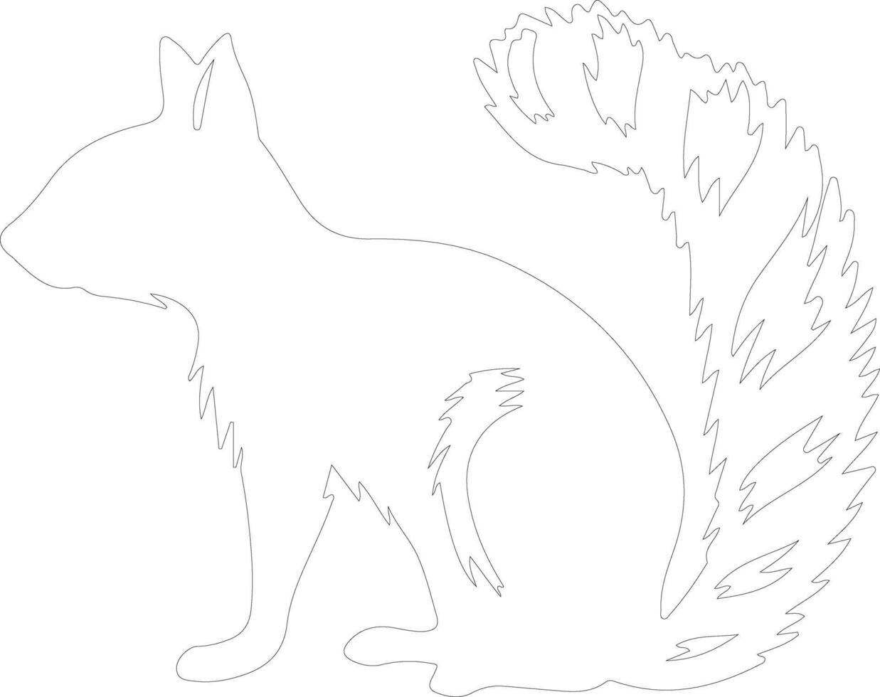 numbat  outline silhouette vector