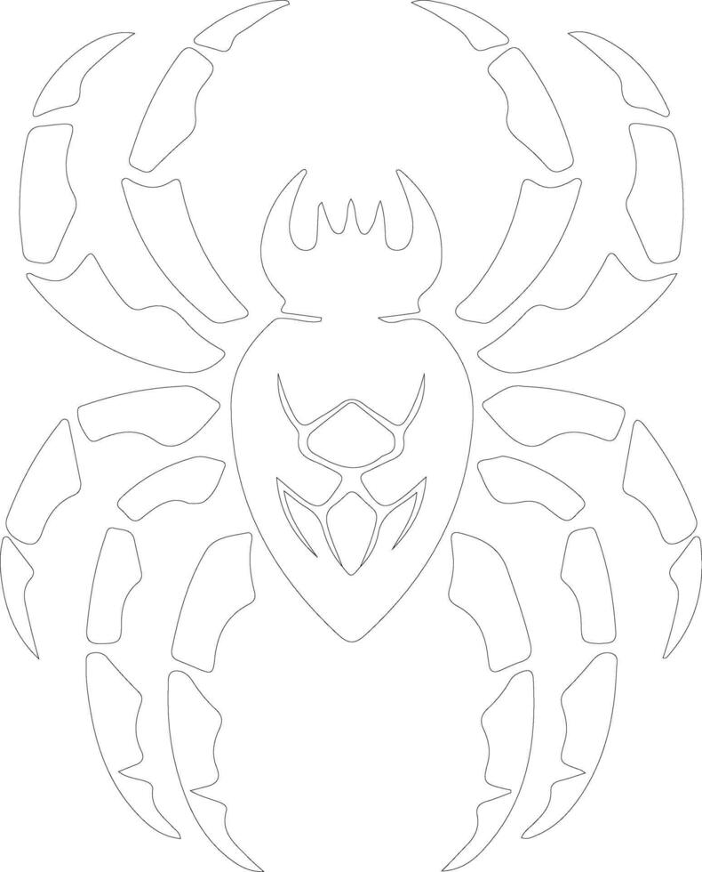 arthropod  outline silhouette vector