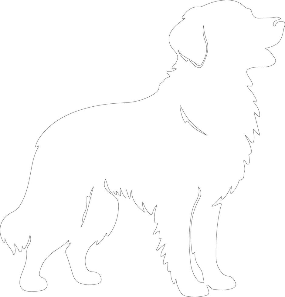 Golden Retriever  outline silhouette vector