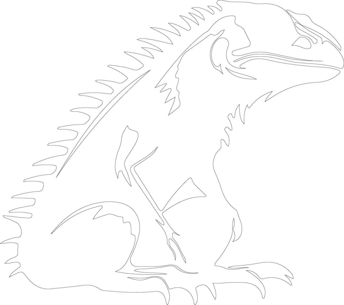 Doedicurus   outline silhouette vector