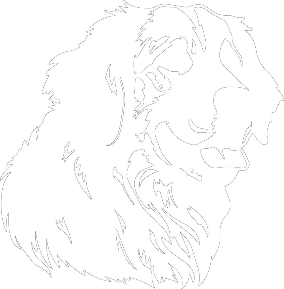 Kuvasz  outline silhouette vector