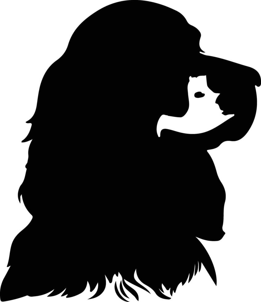 Cocker Spaniel    black silhouette vector