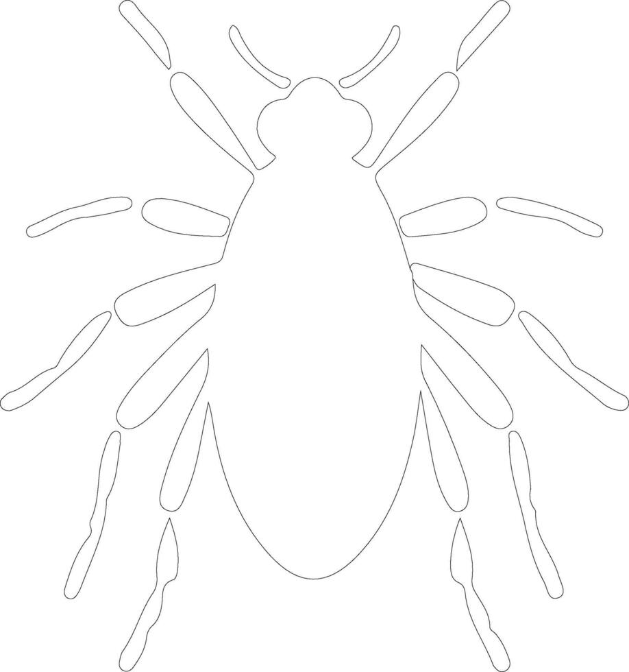 aphid  outline silhouette vector