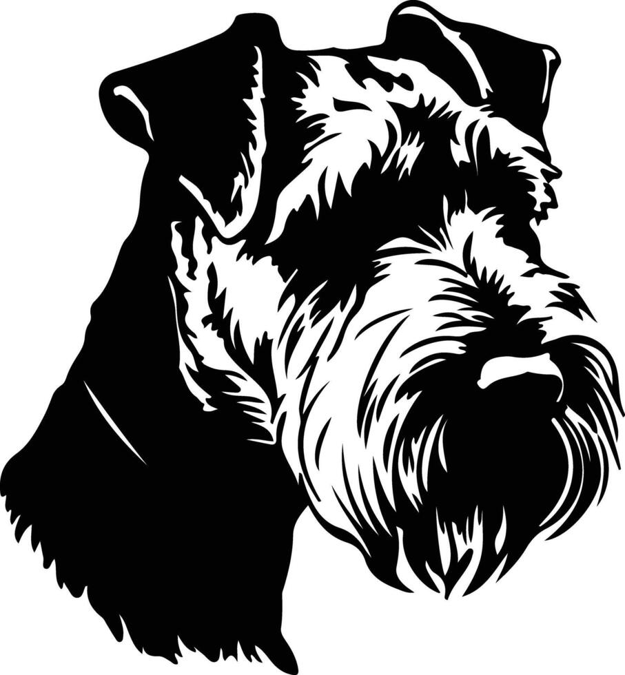 galés terrier silueta retrato vector