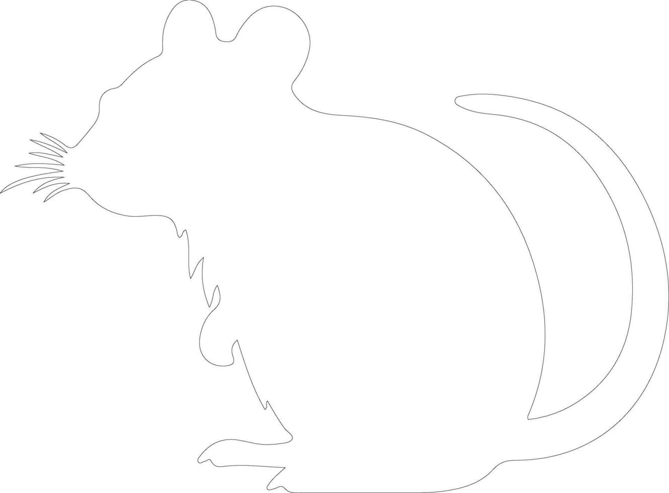 rodent   outline silhouette vector