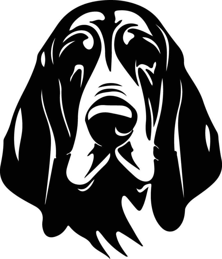 bloodhound silhouette portrait vector
