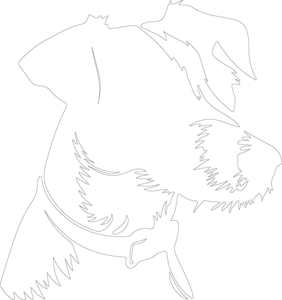 Jack Russell Terrier  outline silhouette vector