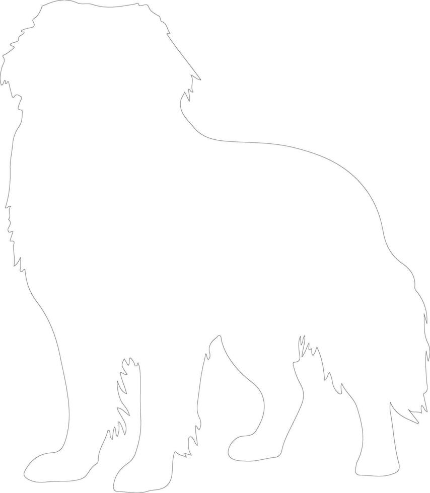 Leonberger  outline silhouette vector