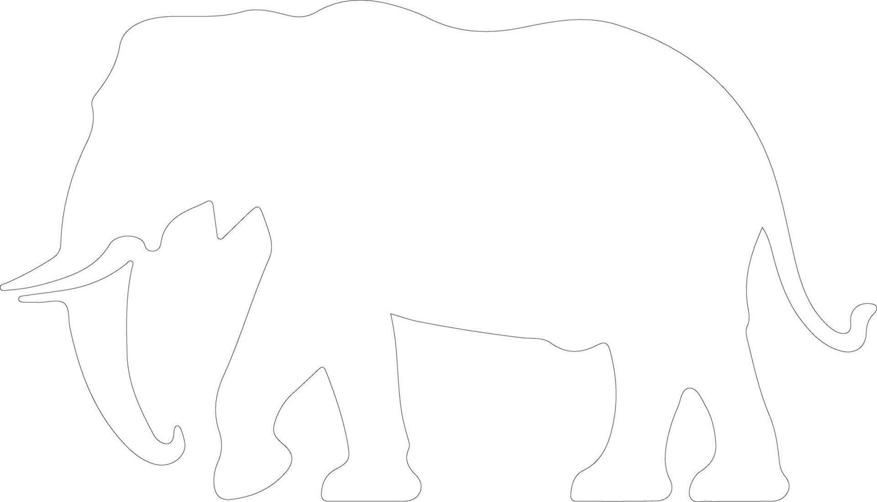 platybelodon   outline silhouette vector