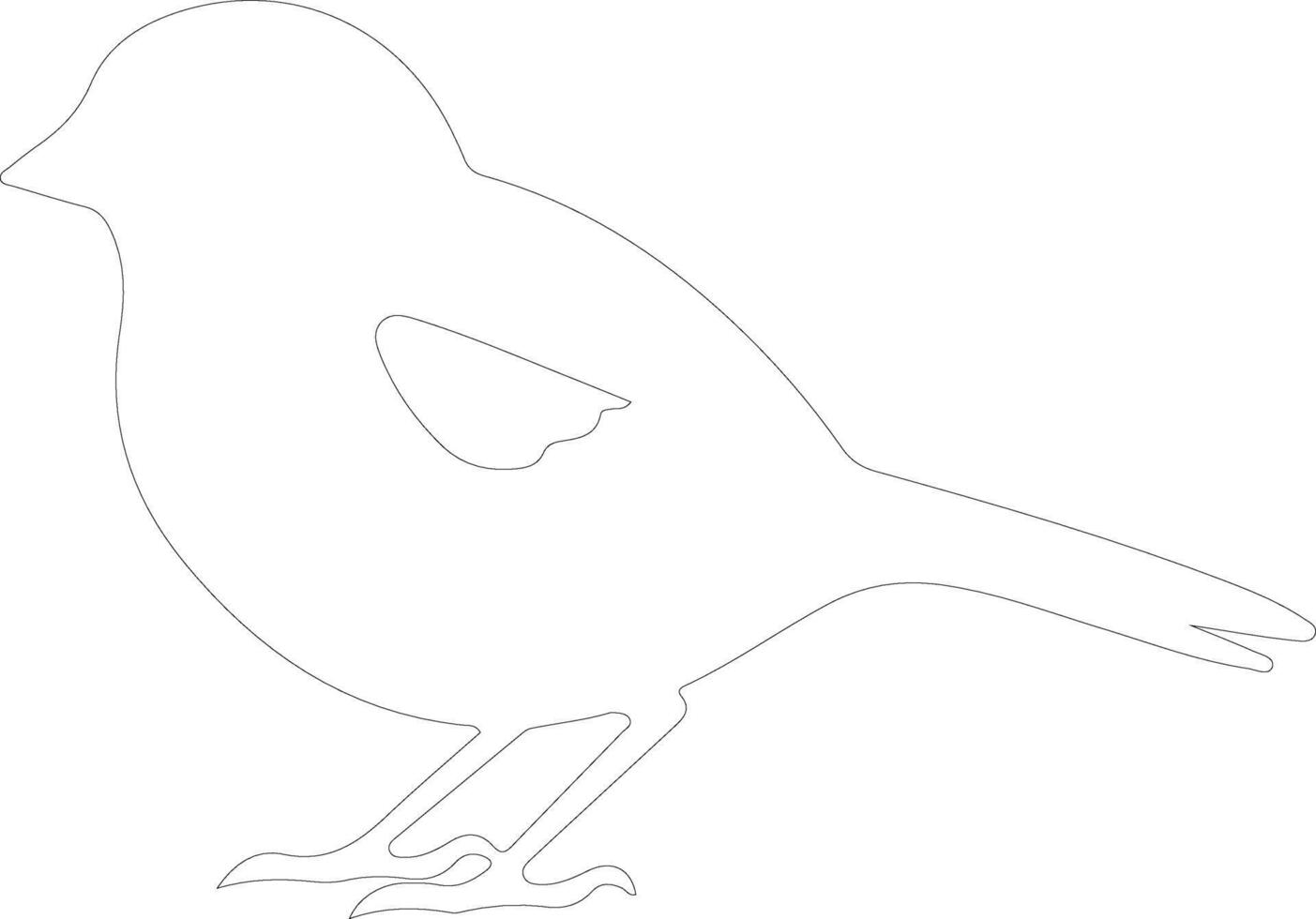 dark-eyedjunco outline silhouette vector