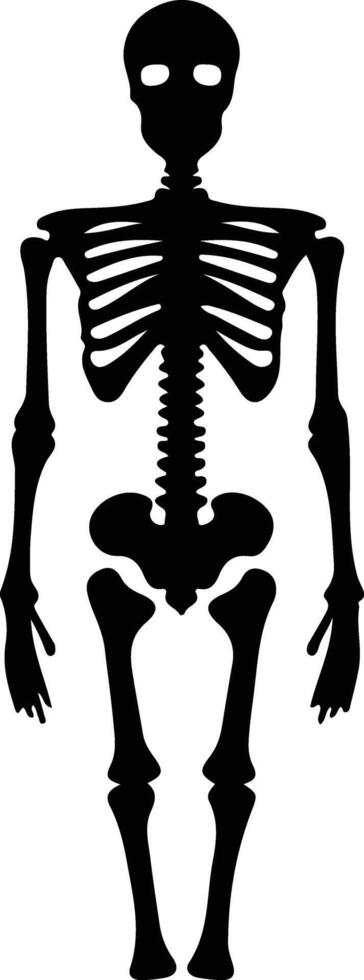 Skeleton  black silhouette vector