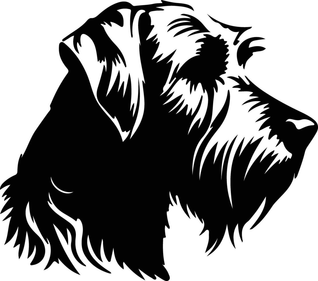 Sealyham Terrier  silhouette portrait vector