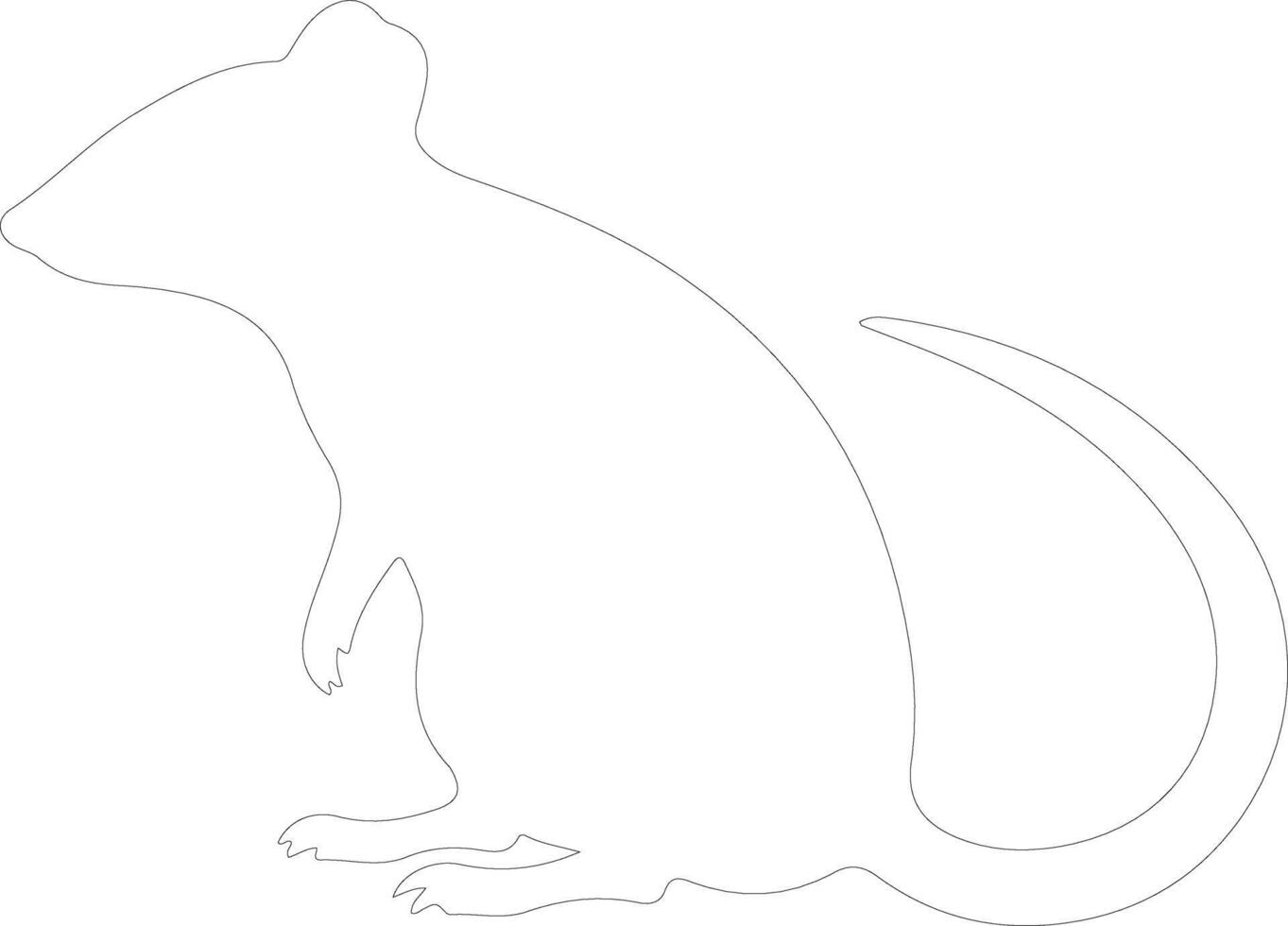 shrew   outline silhouette vector