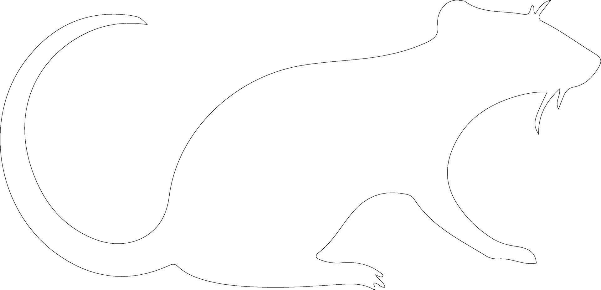 shrew   outline silhouette vector