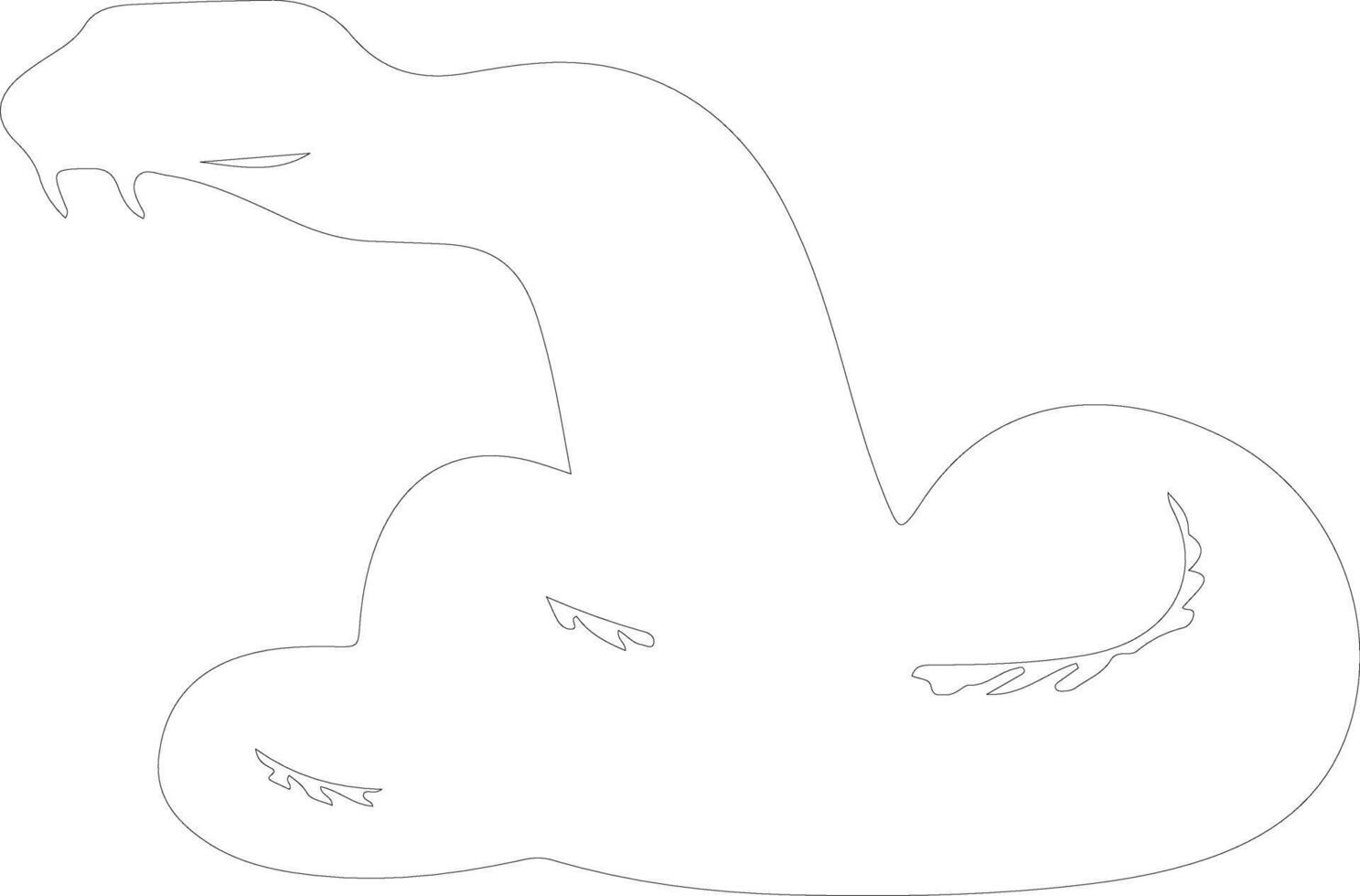 python outline silhouette 38489227 Vector Art at Vecteezy