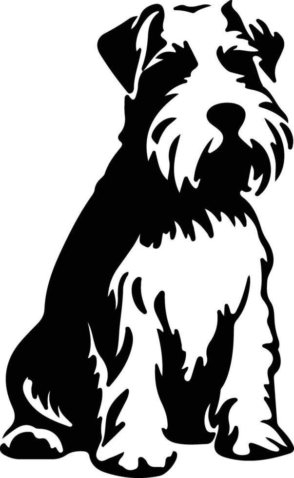 Sealyham Terrier   black silhouette vector