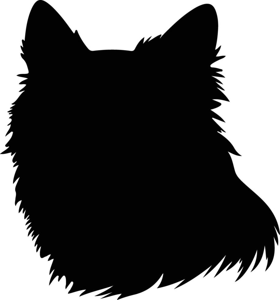 Schipperke silhouette portrait vector