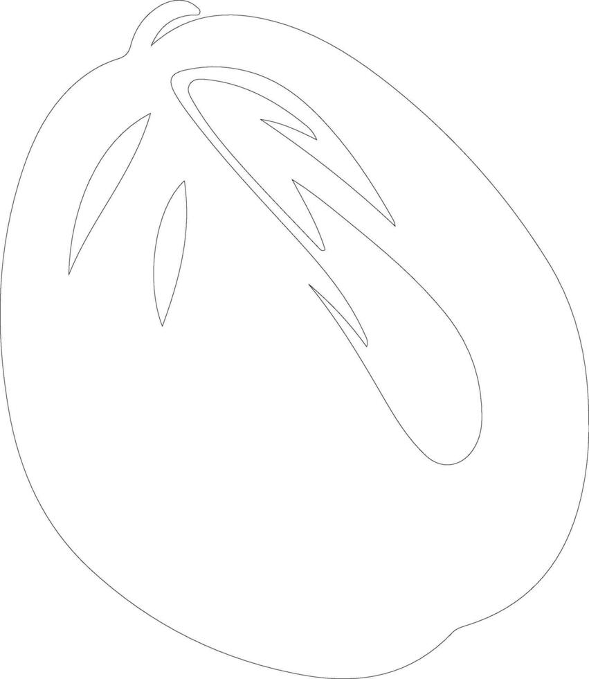 potato outline silhouette vector
