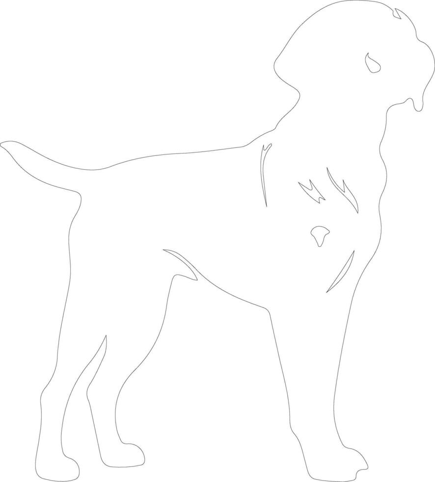 Pointer  outline silhouette vector