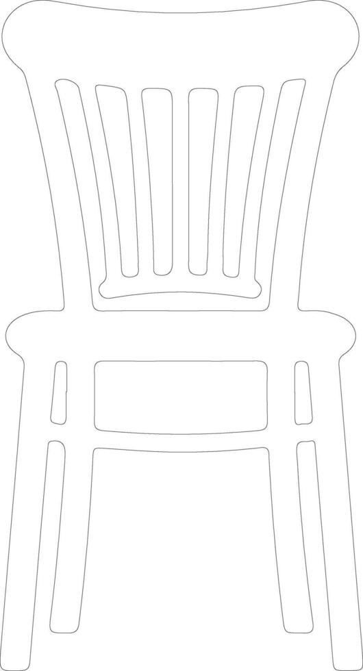 Chair  outline silhouette vector