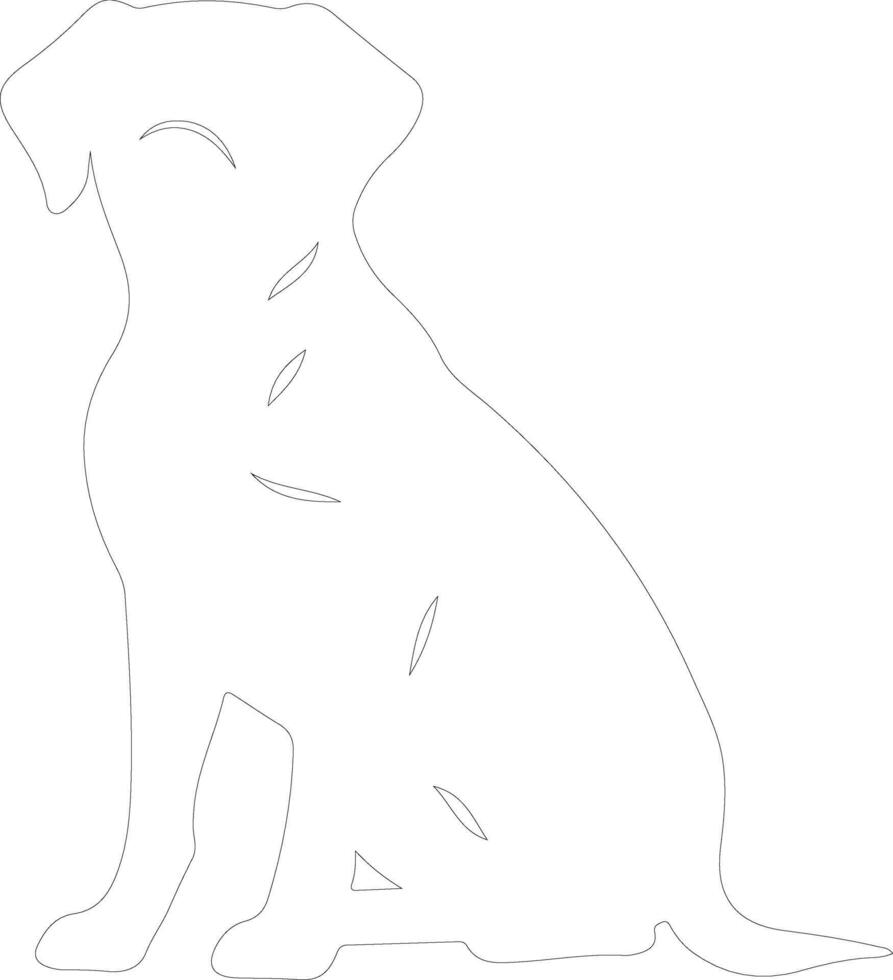 dog   outline silhouette vector