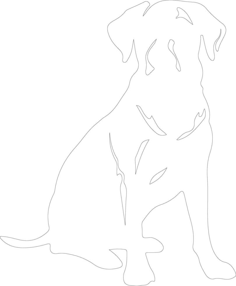 dog    outline silhouette vector