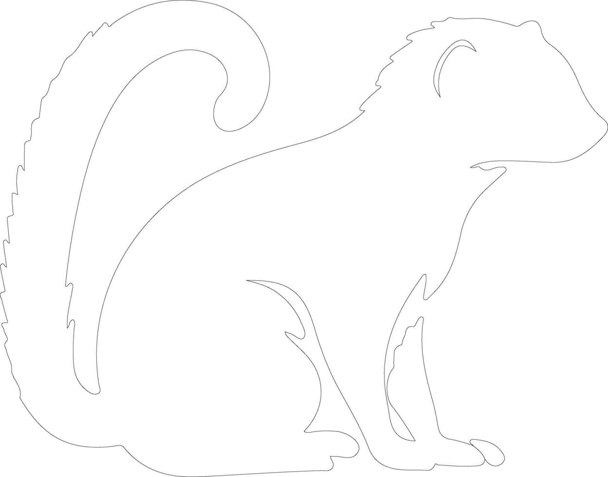 Morganucodon  outline silhouette vector