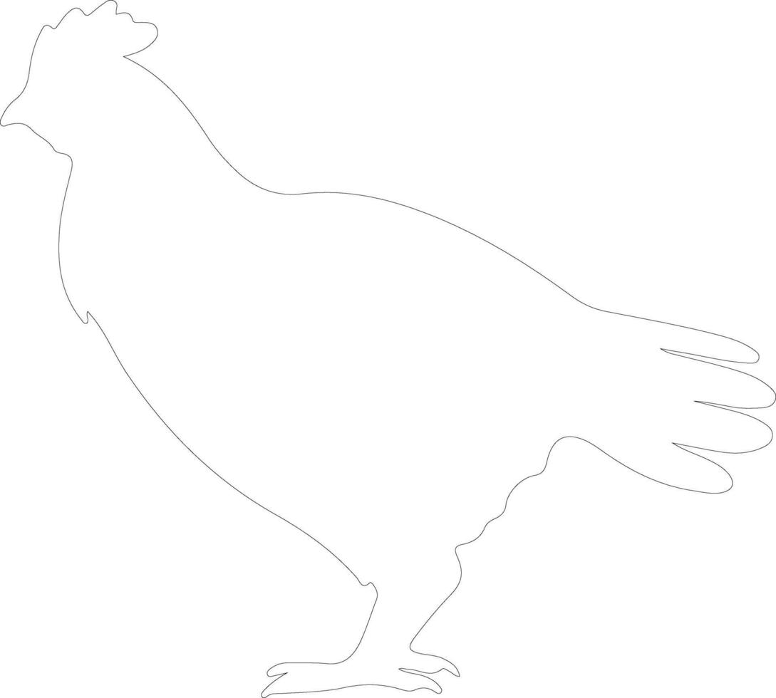 grouse  outline silhouette vector