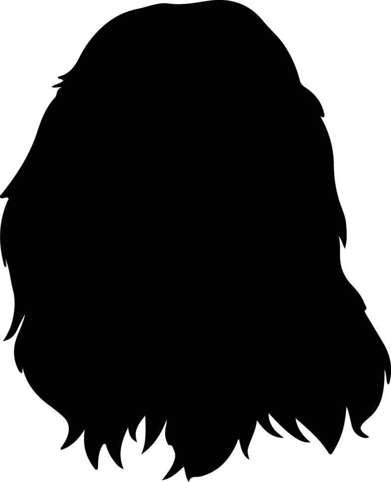 Spinone Italiano   black silhouette vector