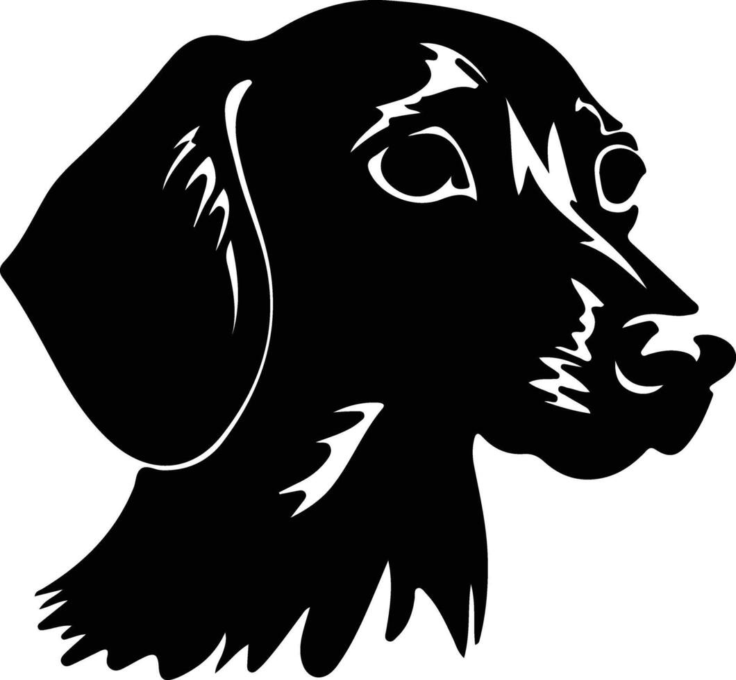 Dachshund  silhouette portrait vector