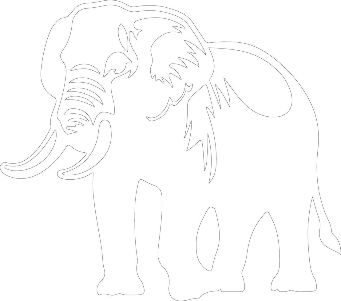 platybelodon contorno silueta vector