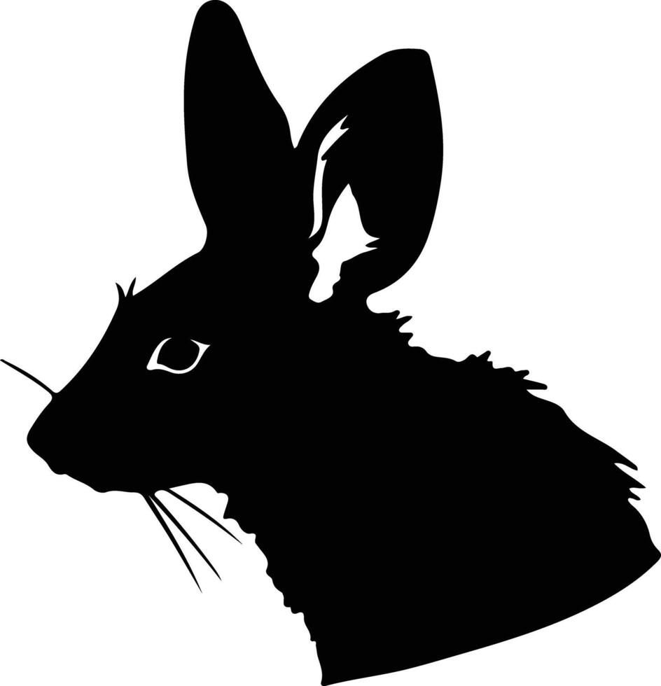 bilby silueta retrato vector