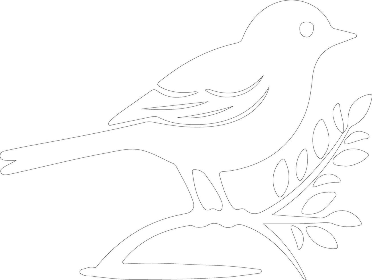 bird  outline silhouette vector