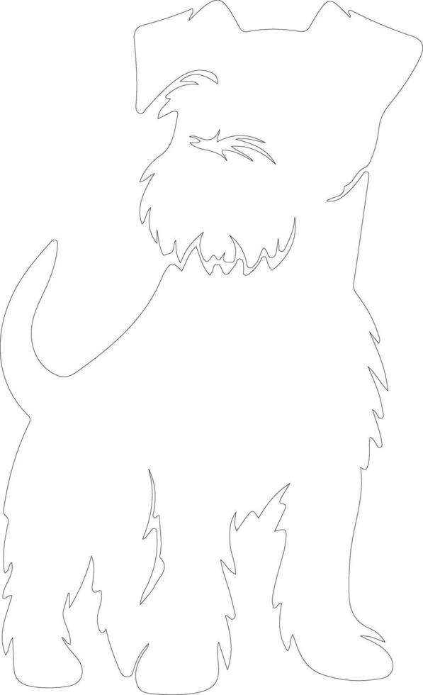 terrier    outline silhouette vector
