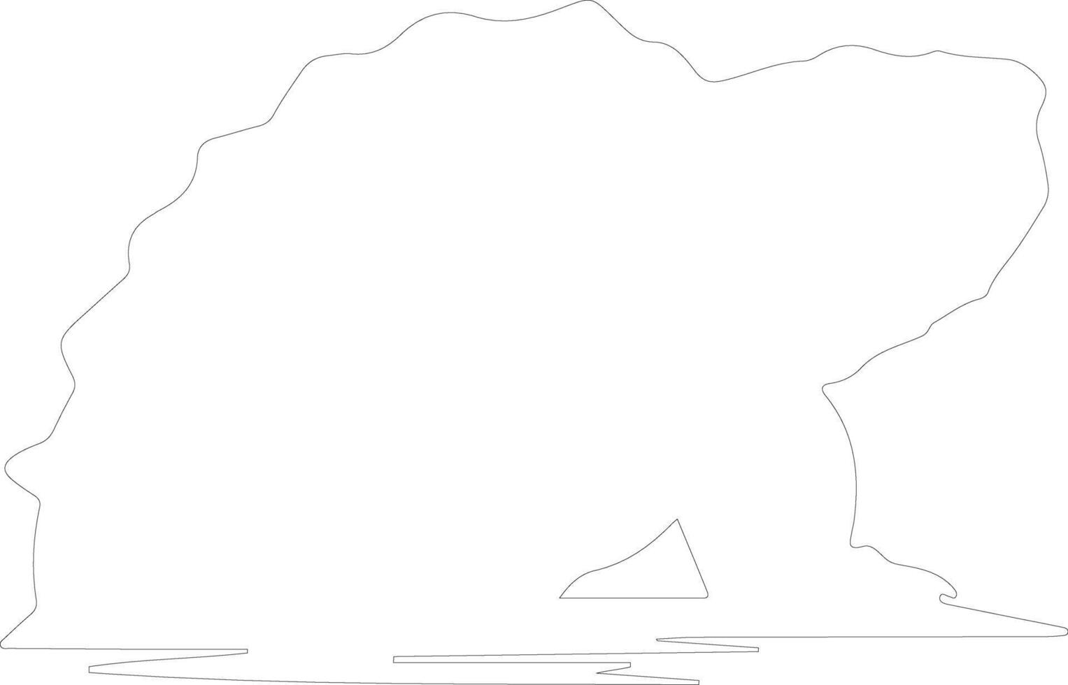 snapping turtle    outline silhouette vector