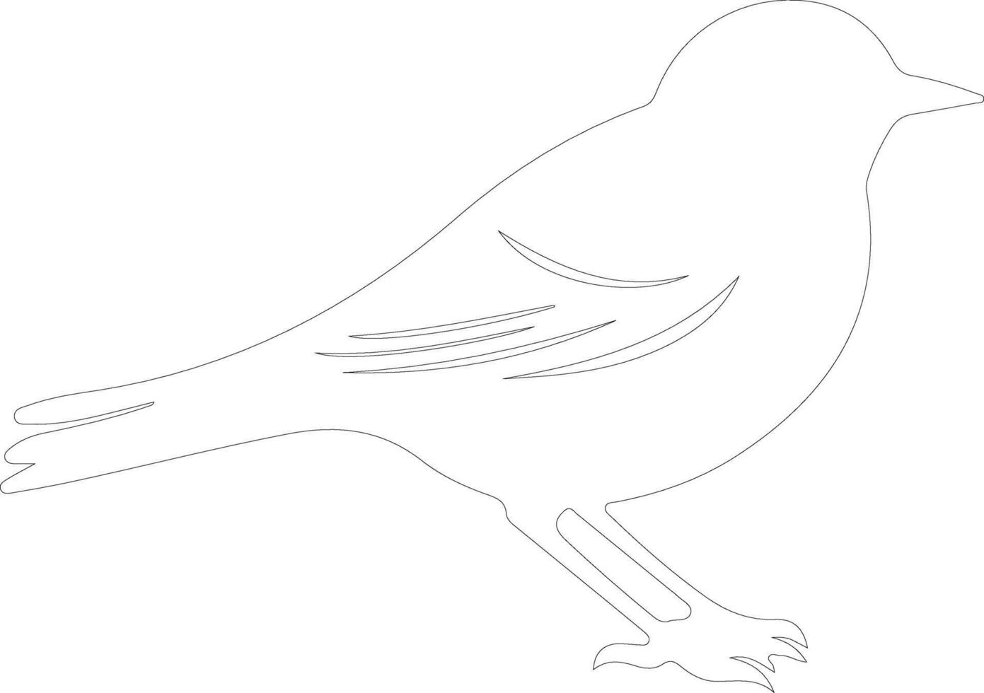 bird  outline silhouette vector