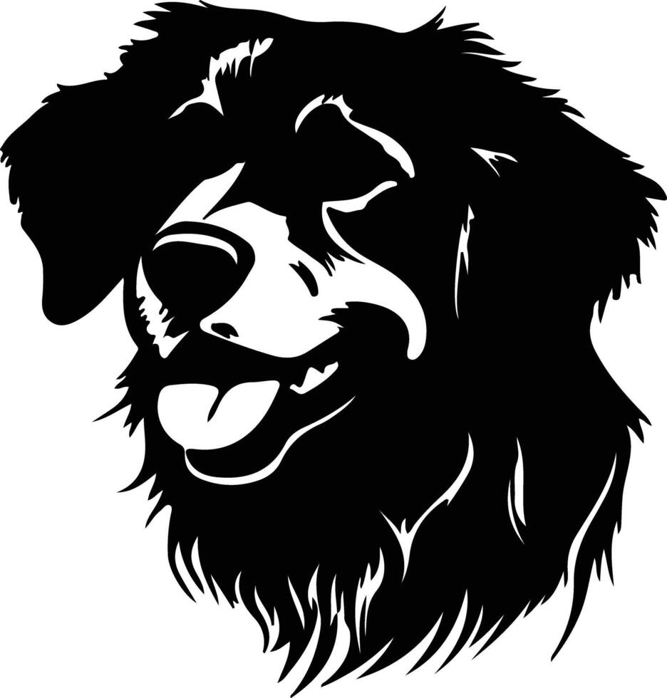 Nova Scotia Duck Tolling Retriever  silhouette portrait vector