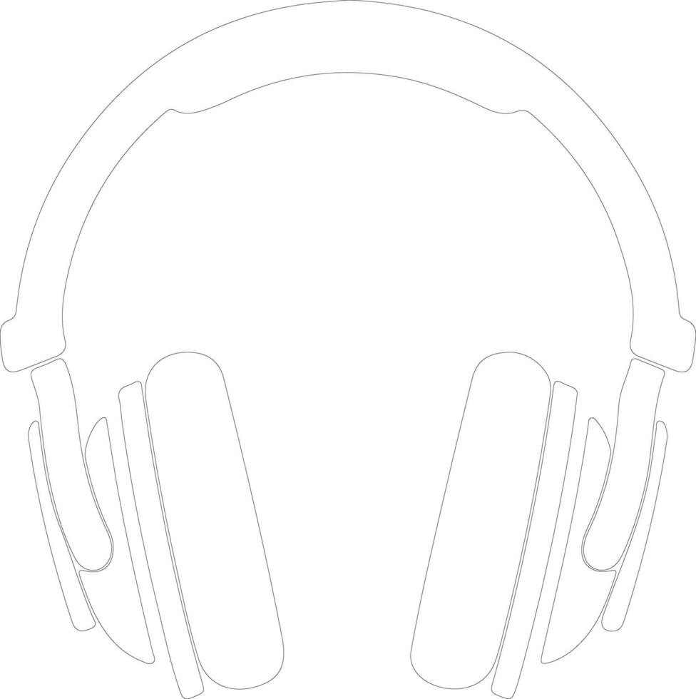 Audio icon  outline silhouette vector