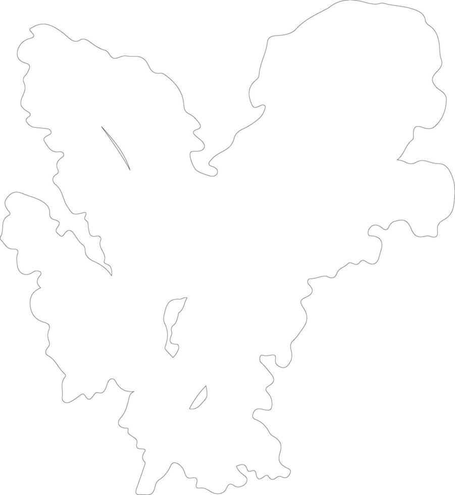 collard greens  outline silhouette vector