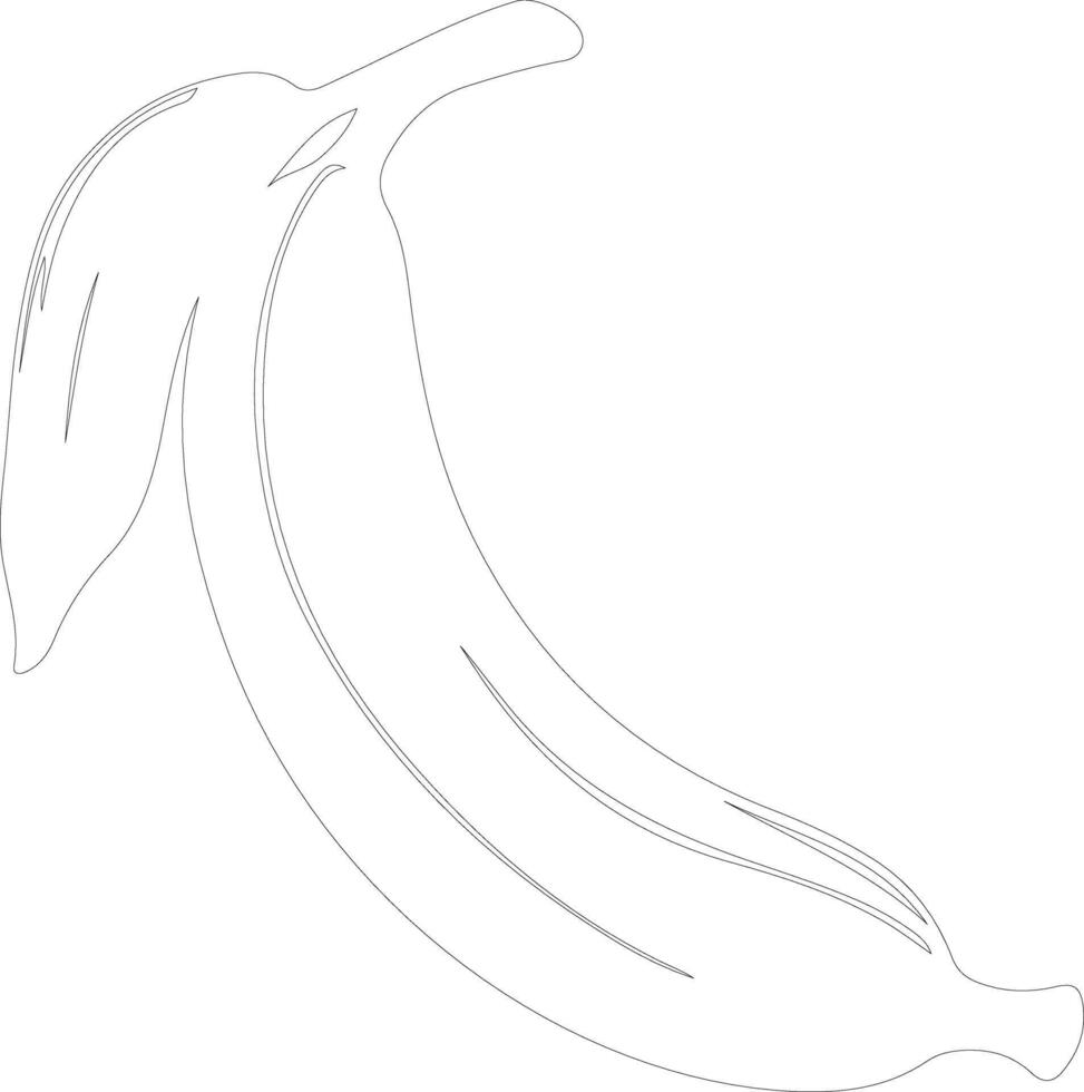 banana  outline silhouette vector