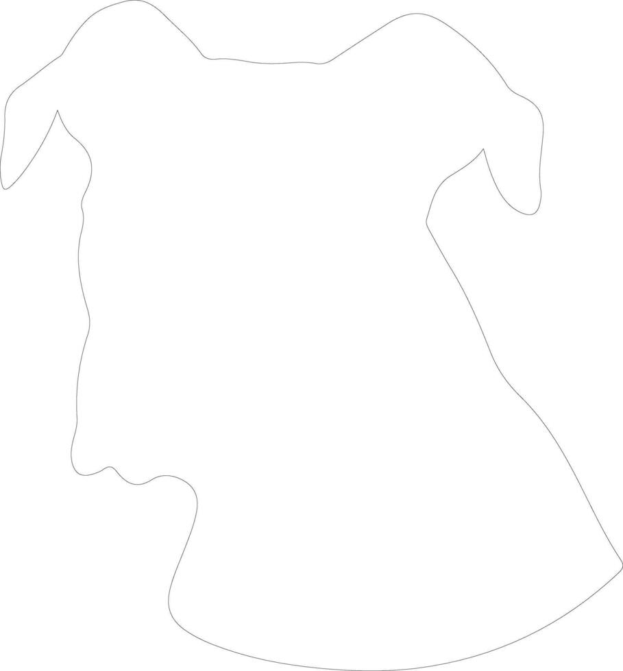 Dogo Argentino  outline silhouette vector