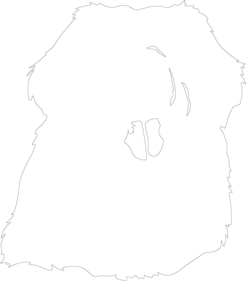 Leonberger  outline silhouette vector