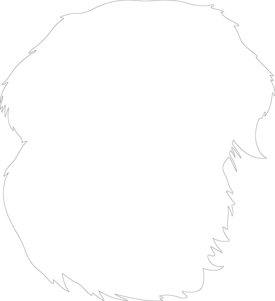 golden retriever   outline silhouette vector