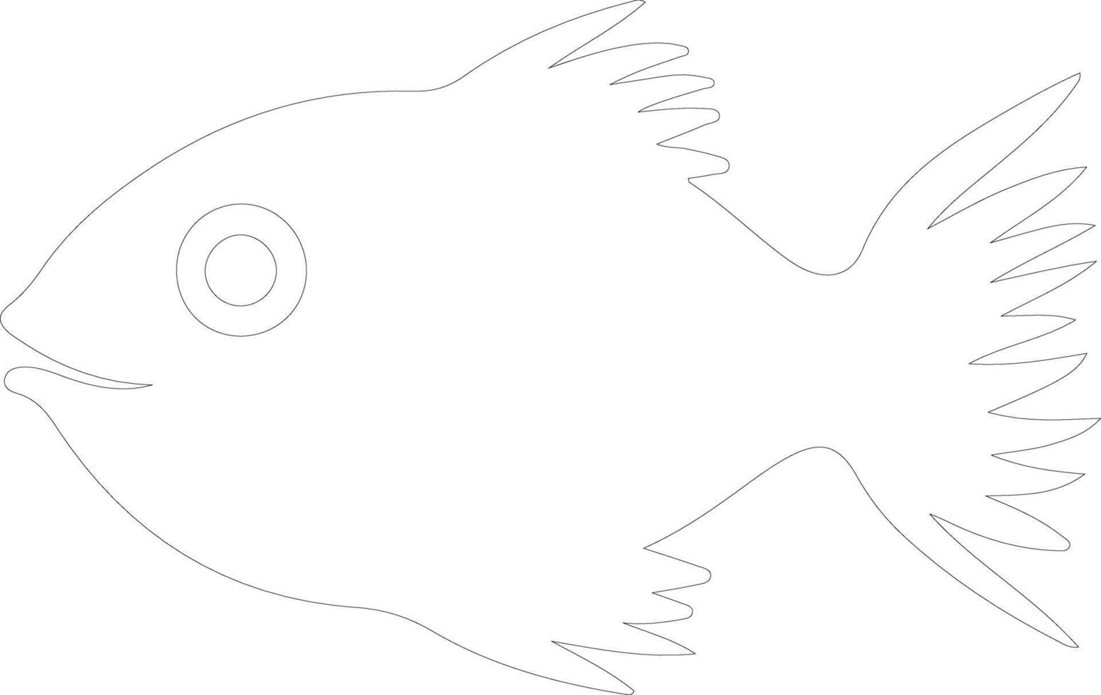 pufferfish    outline silhouette vector