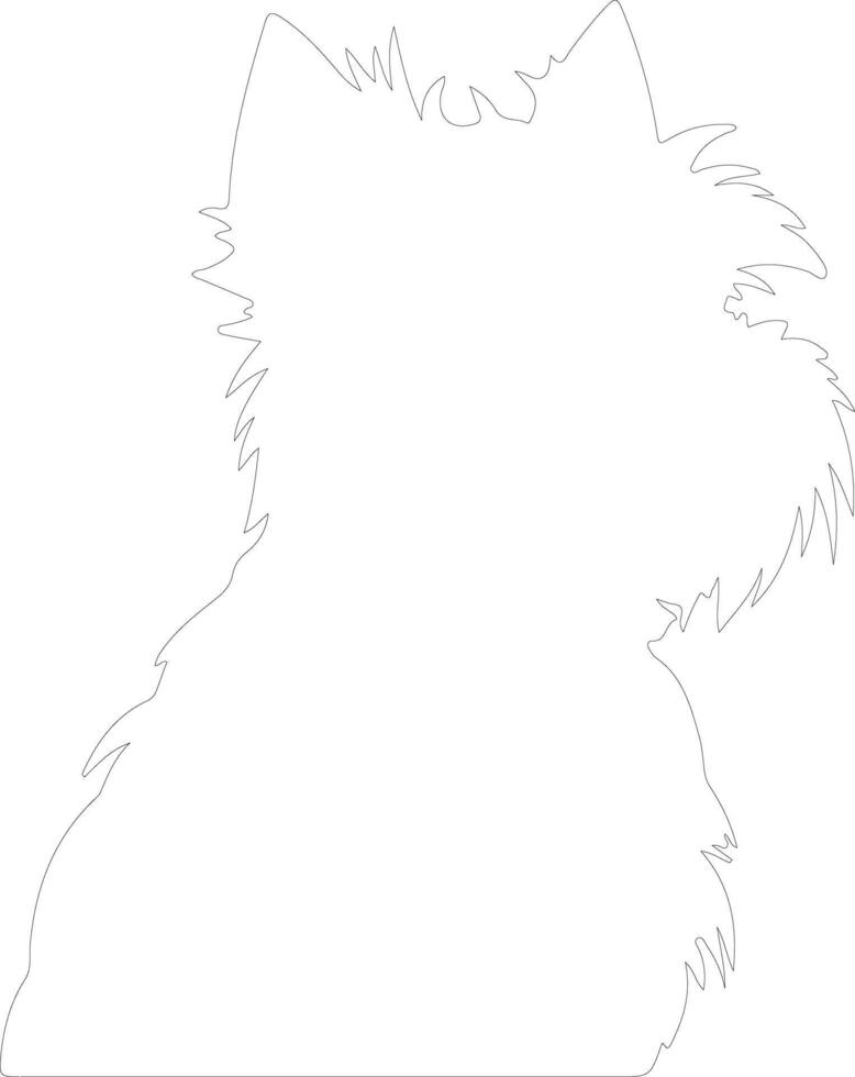 Affenpinscher  outline silhouette vector