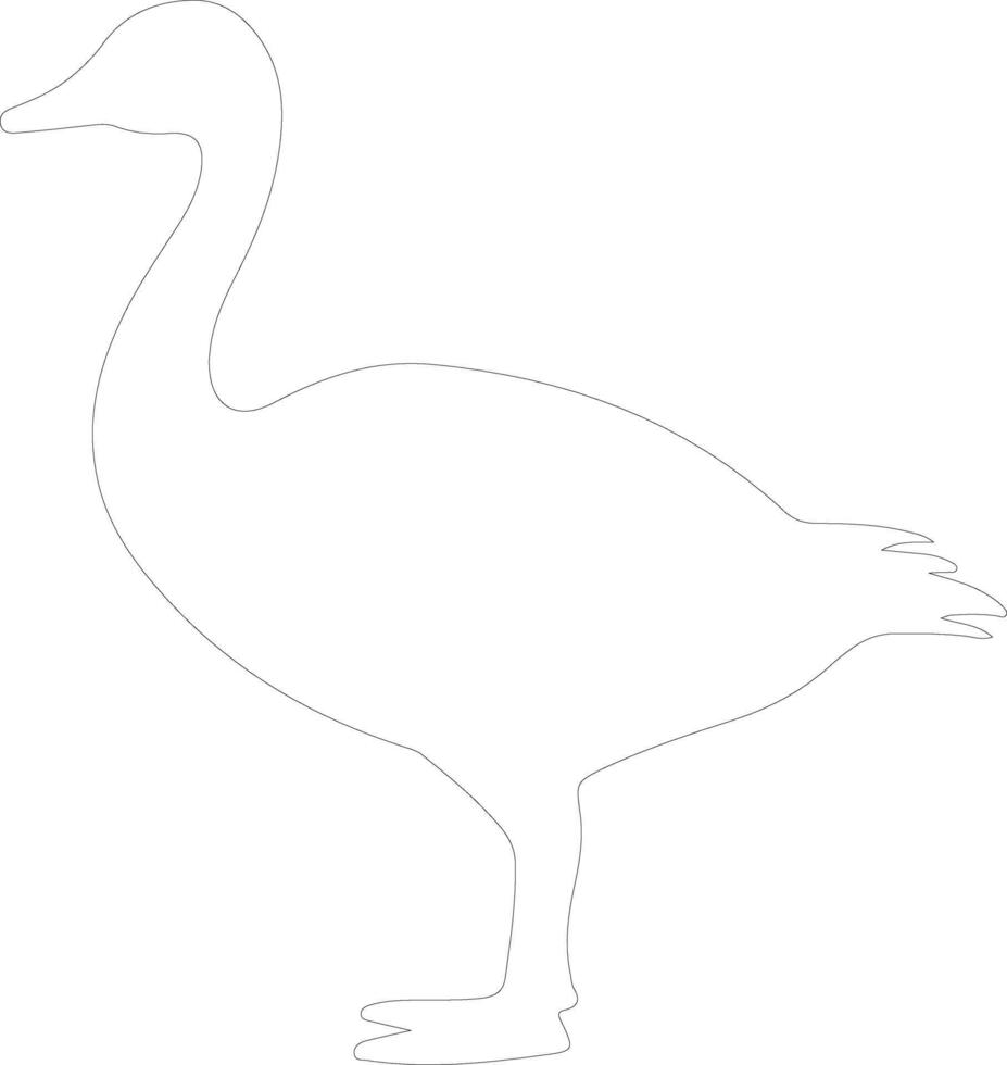 Canadagoose outline silhouette vector