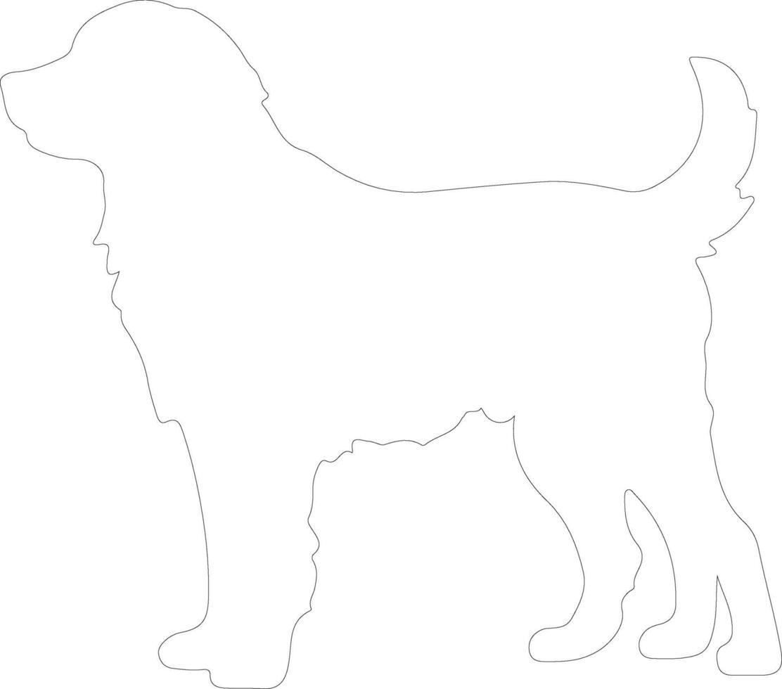 Kuvasz  outline silhouette vector
